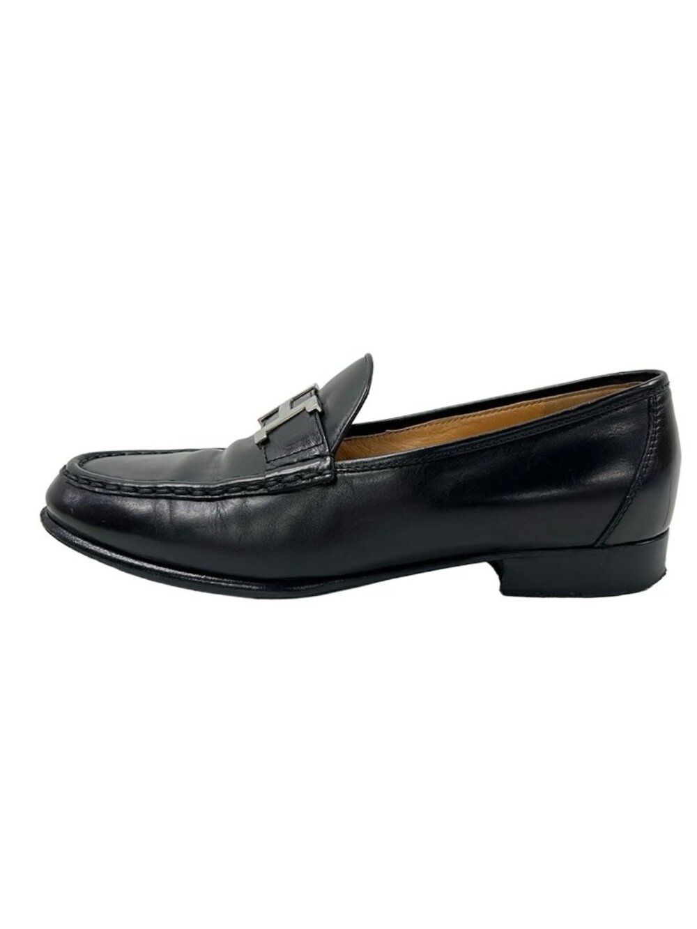 Hermes Loafers Paris Black Leather